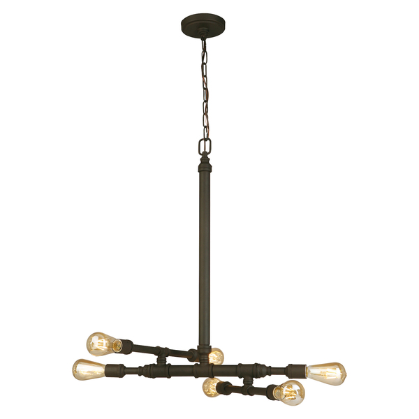 Eglo 6X60W Pendant W/ Matte Bronze Finish 202834A